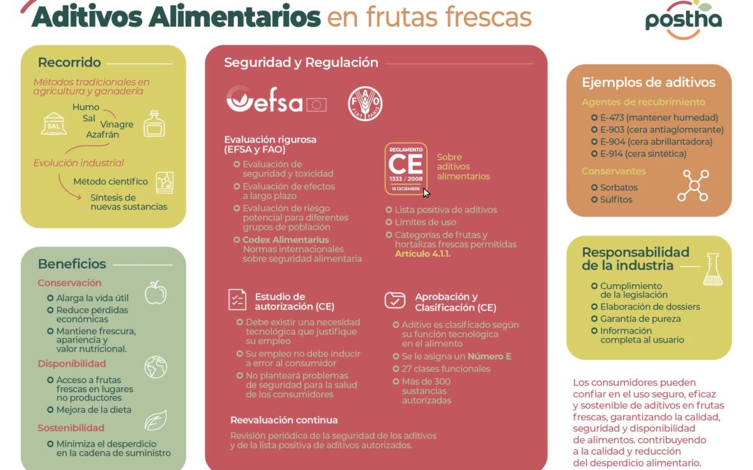 Aditivos alimentarios. Infografía